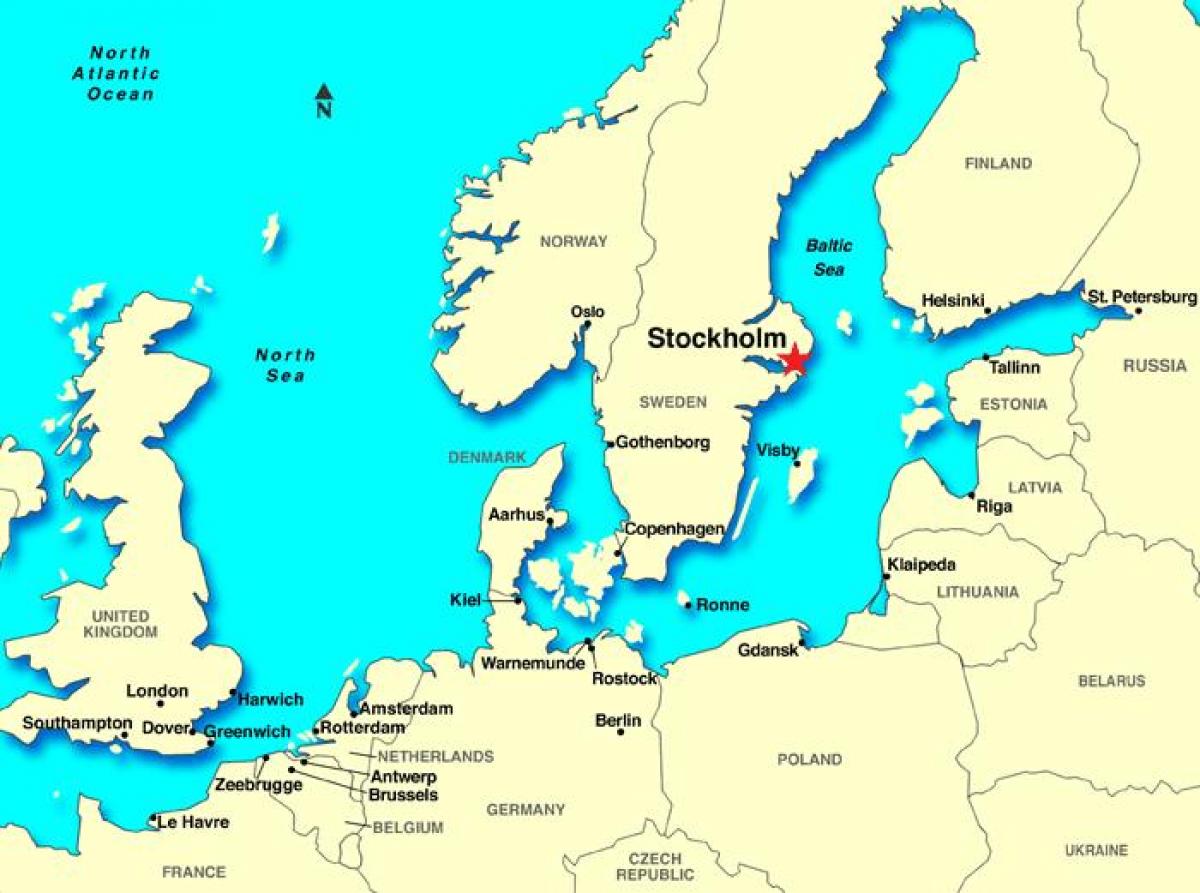 Estocolmo mapa da europa