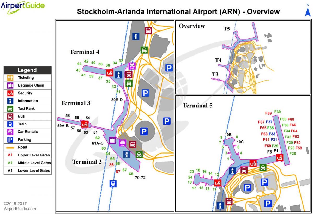 Estocolmo arlanda airport mapa