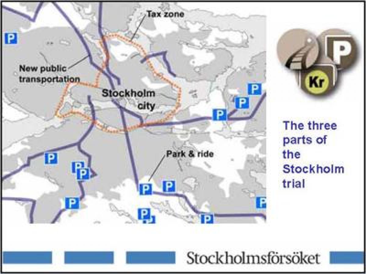 mapa de Estocolmo estacionamento