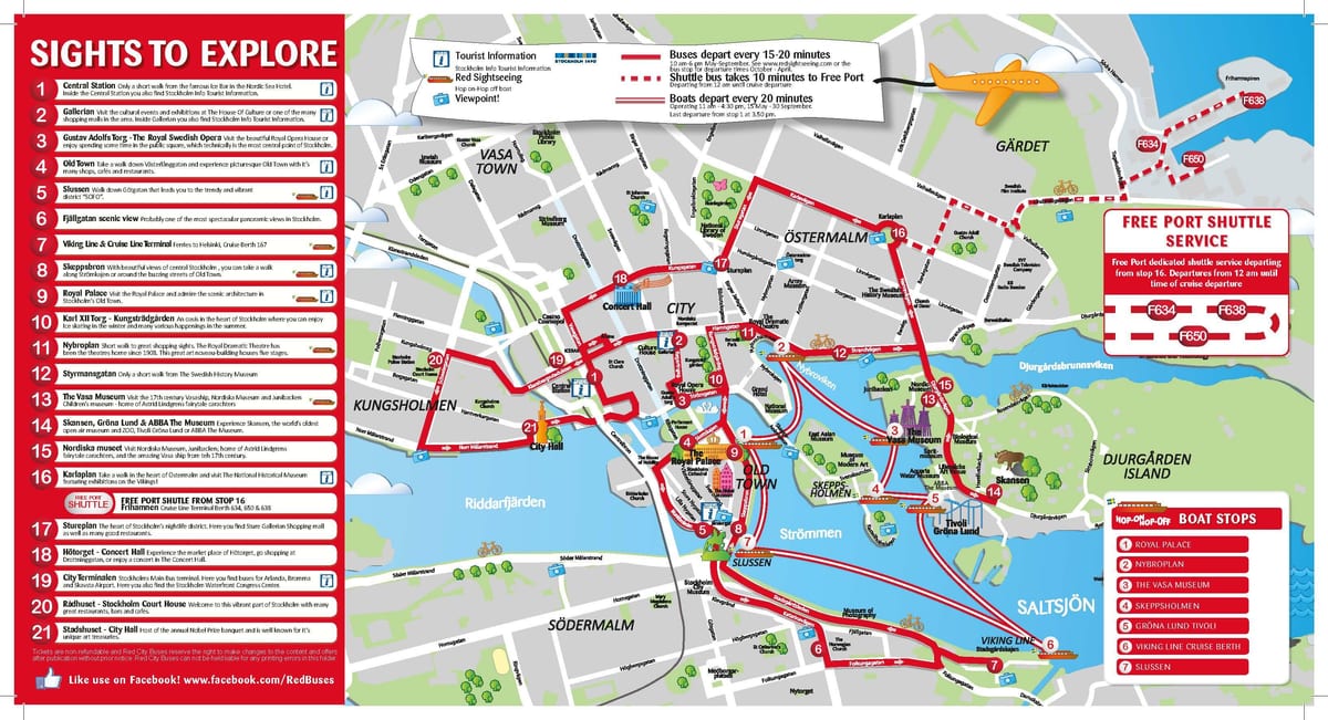 Estocolmo passeios mapa