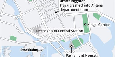 Mapa de Estocolmo, drottninggatan