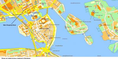 Estocolmo centro do mapa