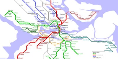 Mapa de Estocolmo, a estação de metro
