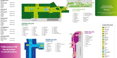 Estocolmo, a estação ferroviária mapa