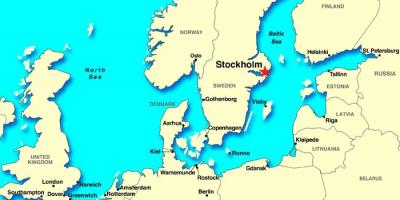 Estocolmo mapa da europa