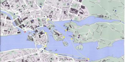 Mapa de Estocolmo centro