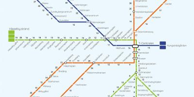 Mapa de Estocolmo curta