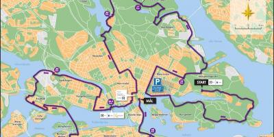 Estocolmo bicicleta mapa