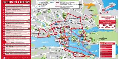 Estocolmo passeios mapa