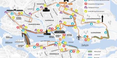 Mapa de Estocolmo maratona