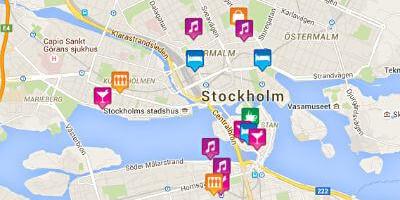 Mapa de gay mapa de Estocolmo