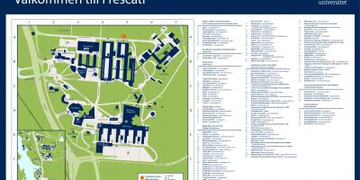 Mapa da universidade de Estocolmo
